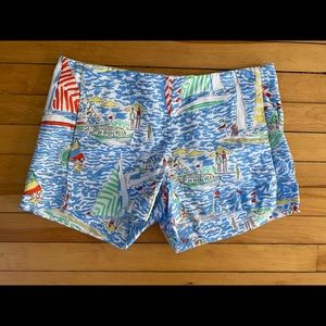 Lily P adorable seaside print shorts
